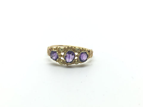 Georgian Amethyst Ring - Ishy Antiques