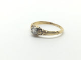 18ct Gold Georgian / Early Victorian Diamond Ring - Ishy Antiques