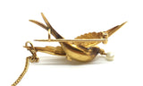 18ct Gold Victorian Bird Brooch - Ishy Antiques