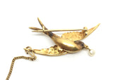 18ct Gold Victorian Bird Brooch - Ishy Antiques