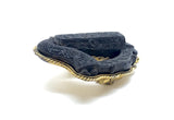 Antique Irish Bog Oak Brooch - Celtic Harp - Ishy Antiques