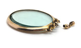 Reserved - Large Gold Locket Pendant with Bow - Ishy Antiques