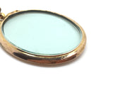 Reserved - Large Gold Locket Pendant with Bow - Ishy Antiques