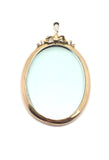 Reserved - Large Gold Locket Pendant with Bow - Ishy Antiques