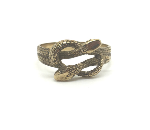 Vintage Gold Snake Ring - Ishy Antiques