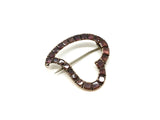 Georgian Garnet Witches Heart - Ishy Antiques
