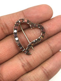 Georgian Garnet Witches Heart - Ishy Antiques