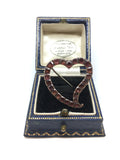 Georgian Garnet Witches Heart - Ishy Antiques