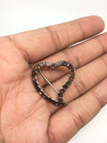 Georgian Garnet Witches Heart - Ishy Antiques