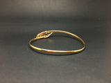 Vintage Gold Snake Bangle - Ishy Antiques