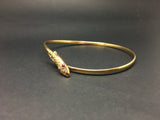 Vintage Gold Snake Bangle - Ishy Antiques