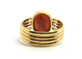 18ct Gold Carnelian Intaglio Ring - Ishy Antiques