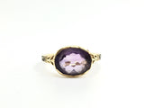 Georgian Amethyst Mourning Ring - Ishy Antiques