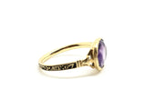 Georgian Amethyst Mourning Ring - Ishy Antiques