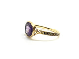 Georgian Amethyst Mourning Ring - Ishy Antiques