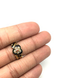 Victorian Mourning Ring Heart Shaped - Ishy Antiques