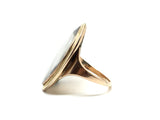 Georgian Mourning Crossed Hearts Ring - Ishy Antiques