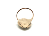 Georgian Mourning Crossed Hearts Ring - Ishy Antiques