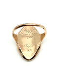 Georgian Mourning Crossed Hearts Ring - Ishy Antiques