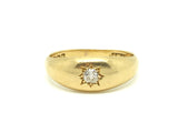 18ct Gold Gypsy Diamond Ring - Ishy Antiques