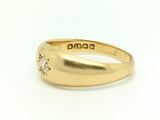 18ct Gold Gypsy Diamond Ring - Ishy Antiques