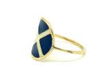 18ct Gold Saltire Ring - Ishy Antiques