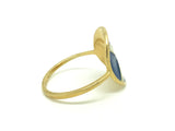 18ct Gold Saltire Ring - Ishy Antiques