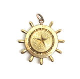 Vintage Wheel Compass with Silver Chain - Ishy Antiques