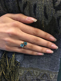 Reserved 18ct Gold Toi et Moi Zircon Ring - Ishy Antiques