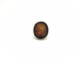 reserved Antique Amber Glass Intaglio Ring - Ishy Antiques