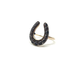 Victorian Banded Agate and Diamond Ring - Ishy Antiques