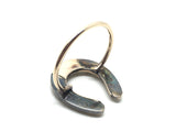Victorian Banded Agate and Diamond Ring - Ishy Antiques