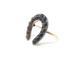 Victorian Banded Agate and Diamond Ring - Ishy Antiques