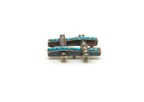 Victorian 15ct Gold Turquoise and Rose Cut Diamond Brooch - Ishy Antiques
