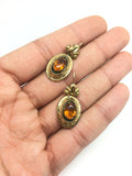Reserved - Late Victorian Paste Earrings - Ishy Antiques