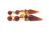 The Metropolitan Museum of Art 1960's Lucite Earrings - Ishy Antiques