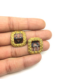 Georgian Miniature Gilt Metal Buckles - Ishy Antiques