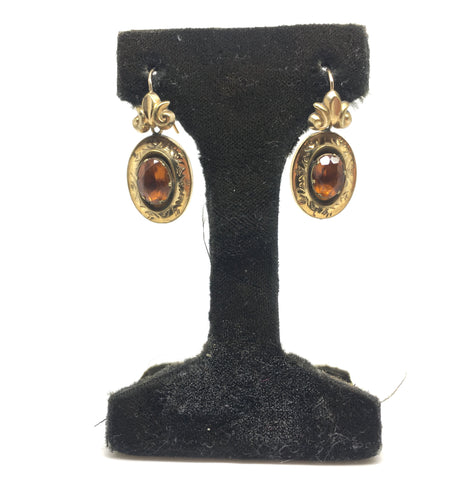 Reserved - Late Victorian Paste Earrings - Ishy Antiques