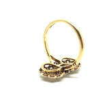 Early 20th Century Double Cluster Diamond Ring