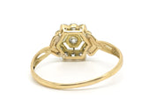 French Art Deco Diamond Cluster Ring