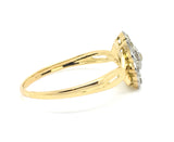 French Art Deco Diamond Cluster Ring