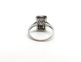 Reserved Art Deco Two Stone Panel Ring
