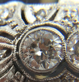 Reserved Art Deco Two Stone Panel Ring