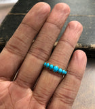 18ct Gold Georgian Turquoise Half Hoop