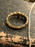 18ct Gold Georgian Turquoise Half Hoop