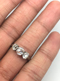 1.70ct Three Stone Old Cut Diamond Ring