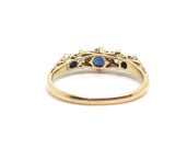 18ct Gold Five Stone Sapphire and Diamond Ring