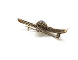 15ct Gold Engraved Victorian Moonstone Brooch