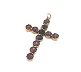 Early Victorian Foil Backed Garnet Cross