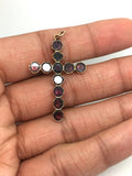 Early Victorian Foil Backed Garnet Cross